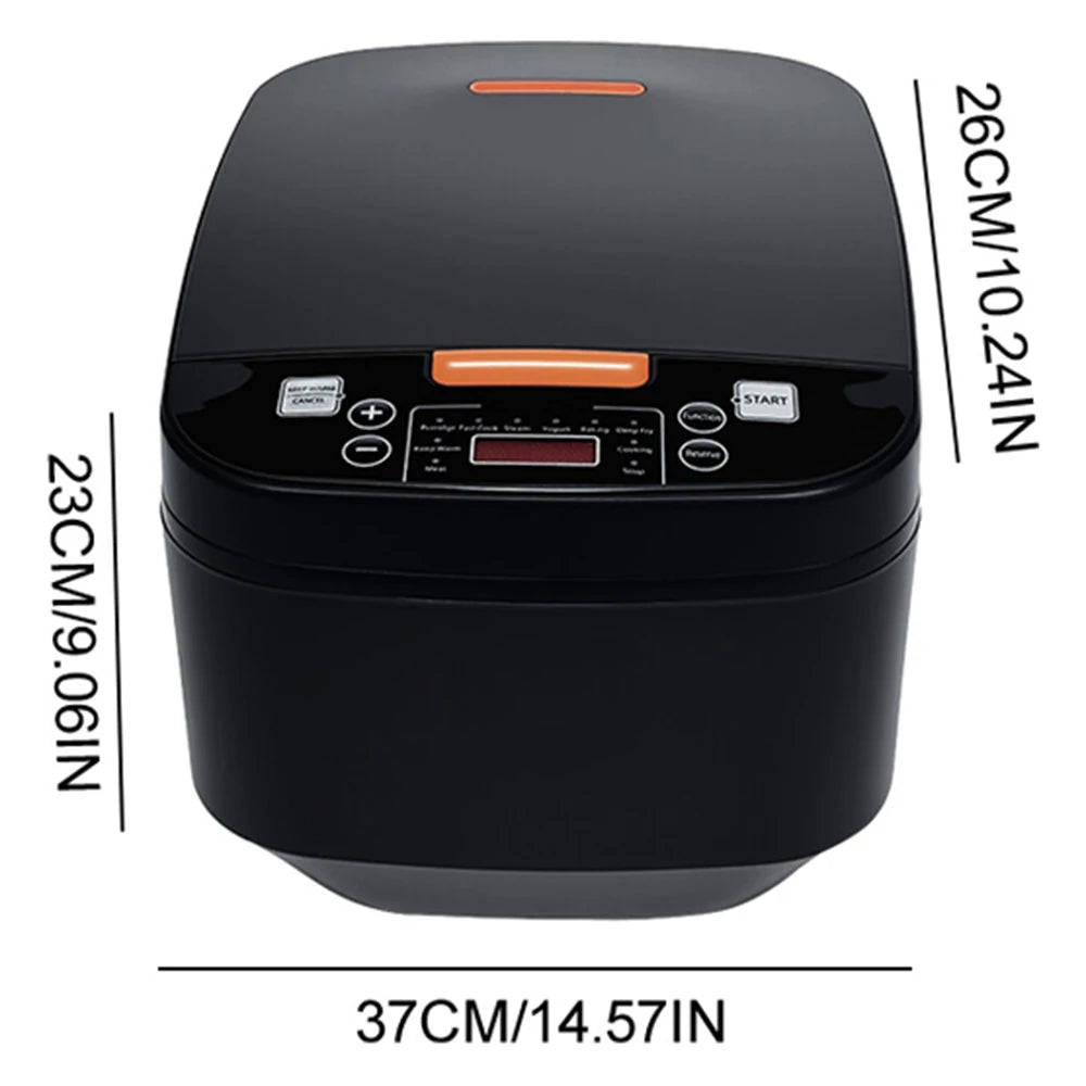 Digitaler Reiskocher 5 L mit Dampfgarfunktion und Warmhalten
