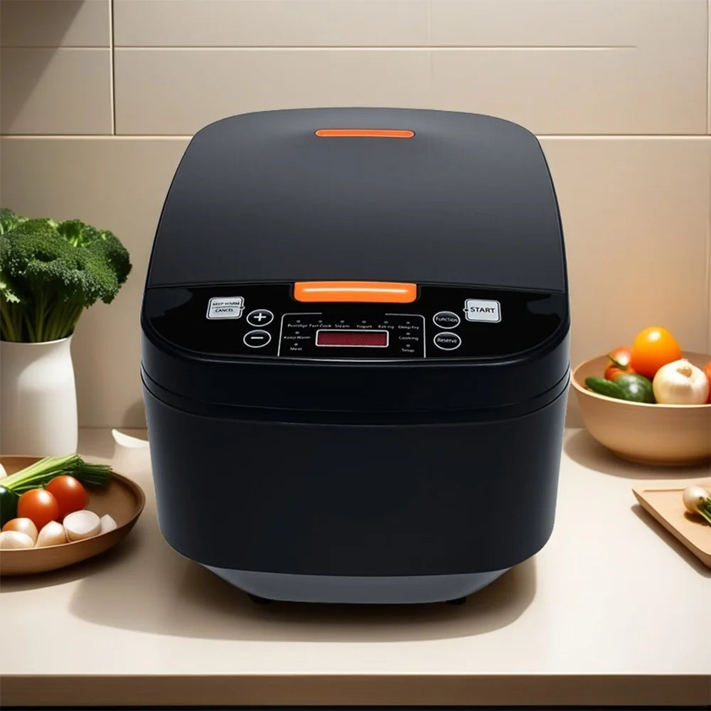 Digitaler Reiskocher 5 L mit Dampfgarfunktion und Warmhalten