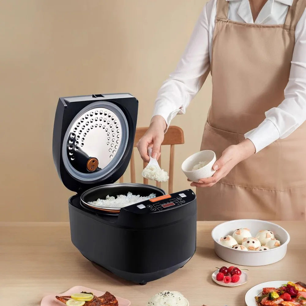 Digitaler Reiskocher 5 L mit Dampfgarfunktion und Warmhalten