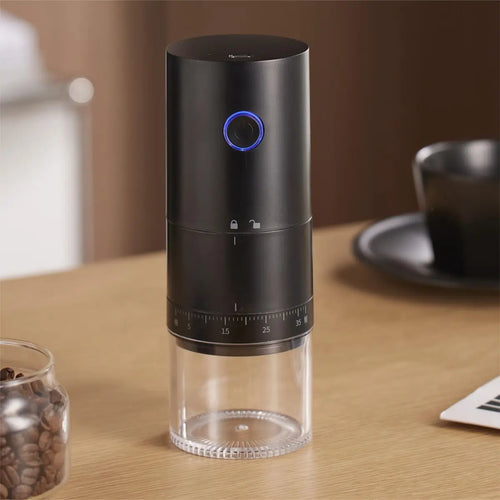 Elektrische Kaffeemühle mit Keramikmahlwerk und USB-C-Akku