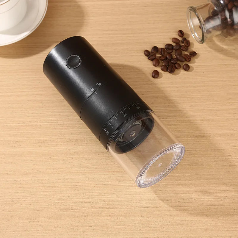 Elektrische Kaffeemühle mit Keramikmahlwerk und USB-C-Akku