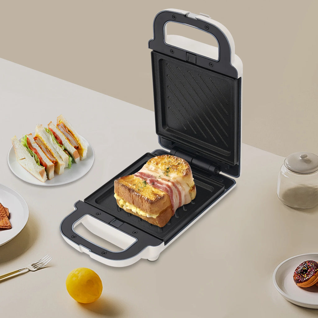 Sandwichmaker & Waffeleisen 2-in-1 mit wechselbaren Antihaftplatten